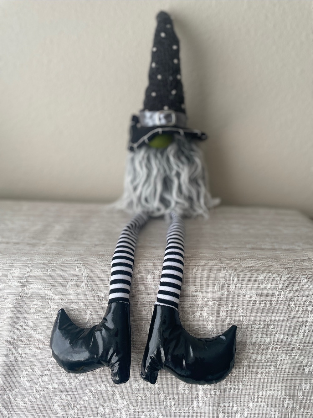 Halloween Gnome green nose 25” long